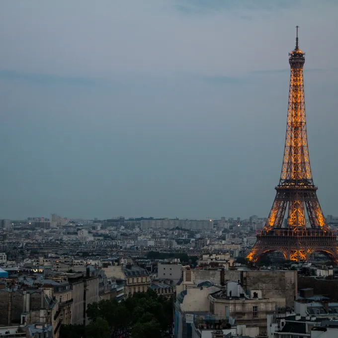 Paris and Eiffel Tower